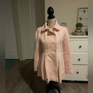 Pink pea coat